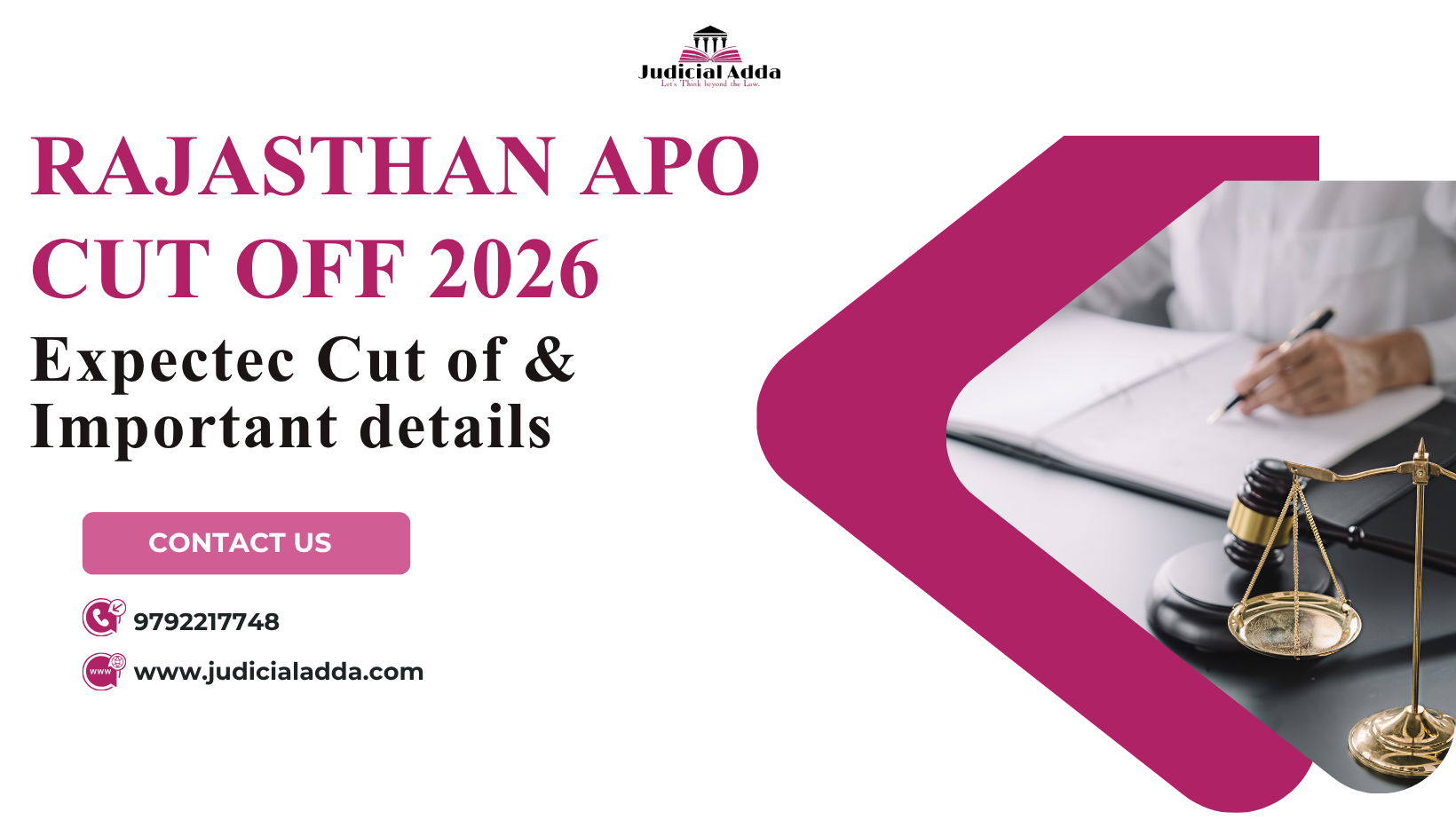 Rajasthan APO Cut off 2026